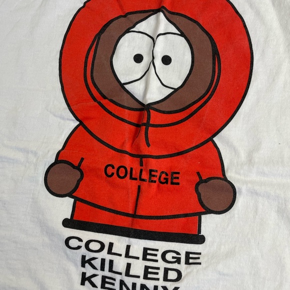Vtg 90s Southpark Cartman Kenny College Comedy Central T-Shirt 2Lot Size L Rare - Picture 8 of 16